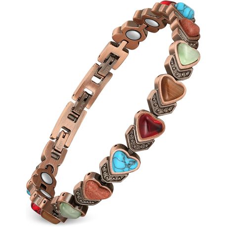 Haiaveng-Copper Bracelet for Women,Pure Copper Magnetic Bracelets Image