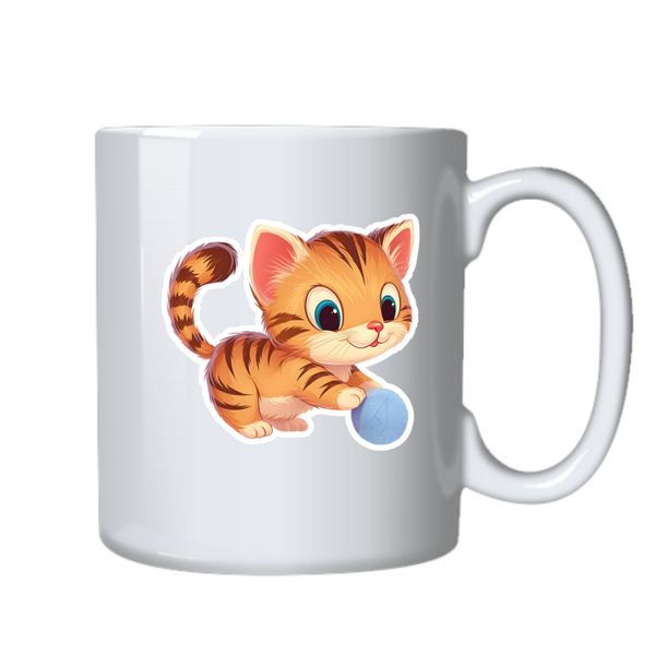 Kitten Cat 13 Kawaii Sticker Theme Mug Cup Birthday Christmas Gift 502