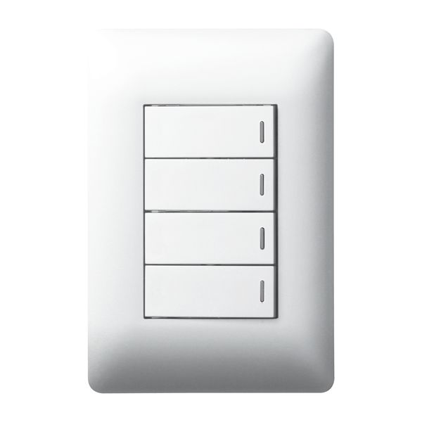 Legrand - Ysalis - 4 Lever switch 2 way 4x2