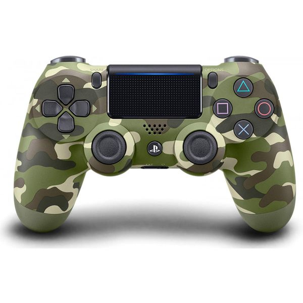Double Shock PS4 Wireless Controller Green Camouflage