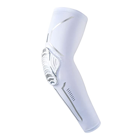 Basketball Football Arm Sleeve Elbow Protection Size L White