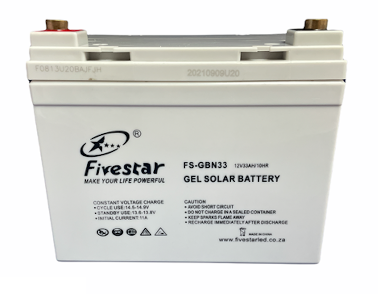 Solar Gel 12V Battery 33AH Deep Cycle