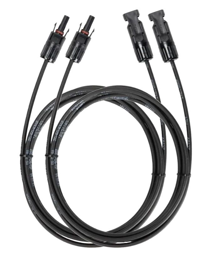 U2D Solar 600mm Pre-Terminated Mc4 Cable 2-Pack