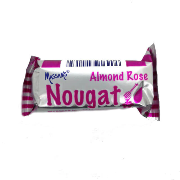Massam's Almond Rose Nougat Bars 48 x 25g