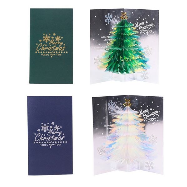 Christmas 3D greeting card 2-piece set