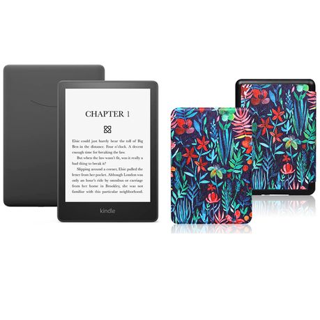   Kindle Paperwhite (16 GB) – Now with a larger display,  adjustable warm light, increased battery life, and faster page turns –  Denim : Electronics