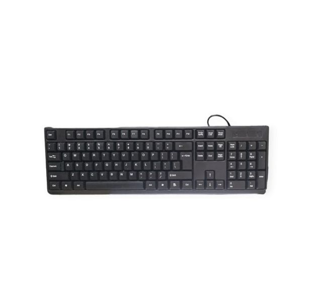KB-01 USB Wired Keyboard for Desktop and Laptop Computers - Plug &amp; Play