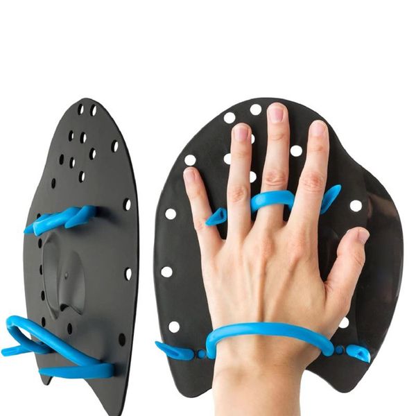 Adjustable Silicone Straps Swimming Paddles Hand Fins - 1 Pair