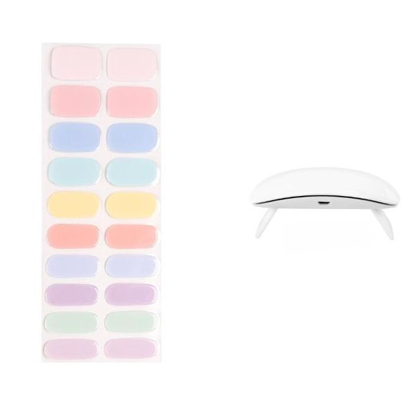 Adhesive With Nail Lamp - Mixed Pastel image