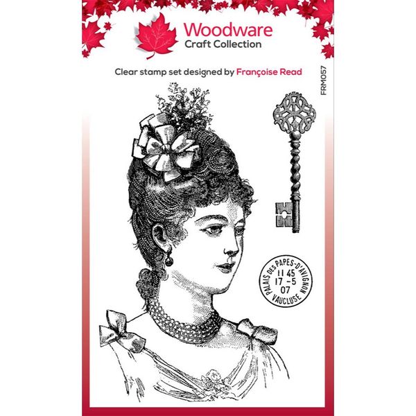 Woodware Clear Stamp - Vintage Lady