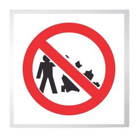NO LITTERING Do not leave your litter here safety sign (M32) | Safety Sign Online