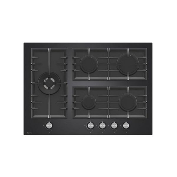 Ferre 70cm Gas Hob Black Glass- BL135