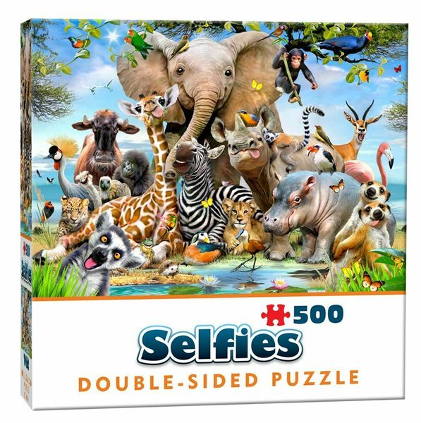Selfies Double Sided 500 Piece Wild Puzzle