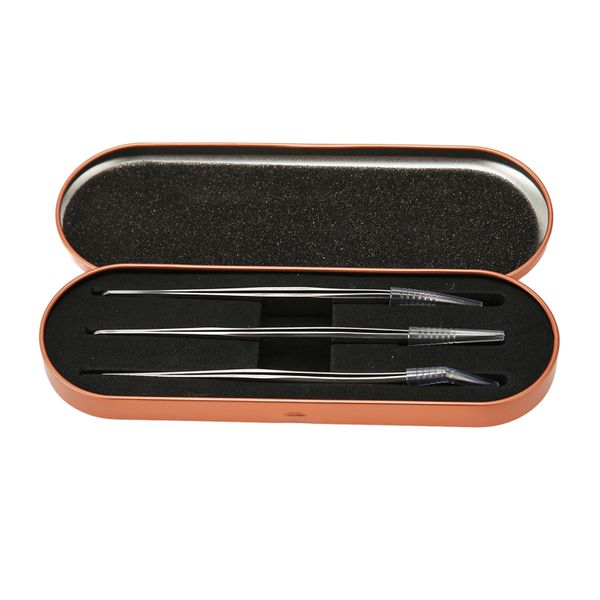 Eyelash Tweezers Set for Home Salon Use