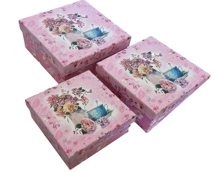 3 piece Gift Box set with lids