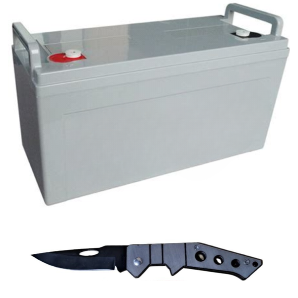 Solar Battery Gel Type Deep Cycle 12V 100Ah With Pocket Knife