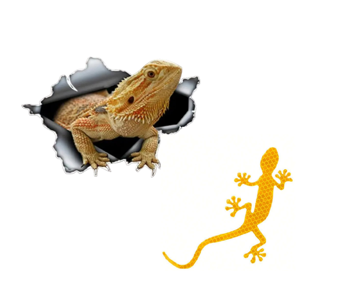 3D Lizard Scratch Protection Car Body Sticker