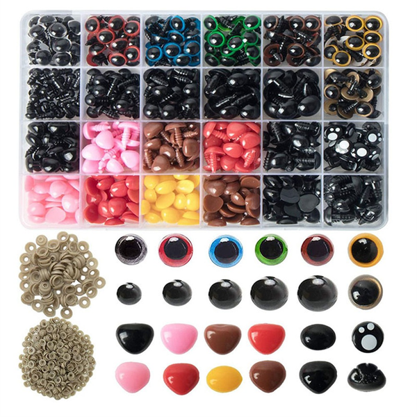 Plastic Safety Eyes For Doll Toys Accessories Eyes And Noses Set