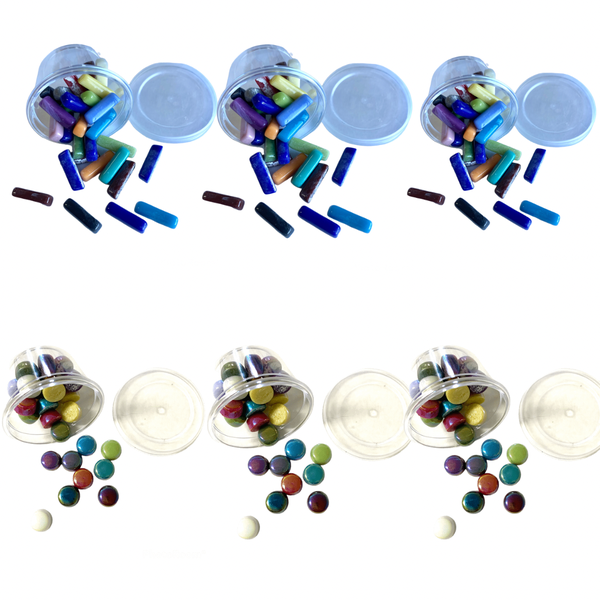 Pearl Glass Sticks and Dots for Crafting and Mosaicing