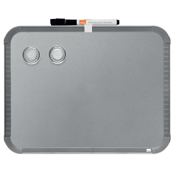 Nobo Mini Magnetic Whiteboard Slim Silver Frame 220x280mm