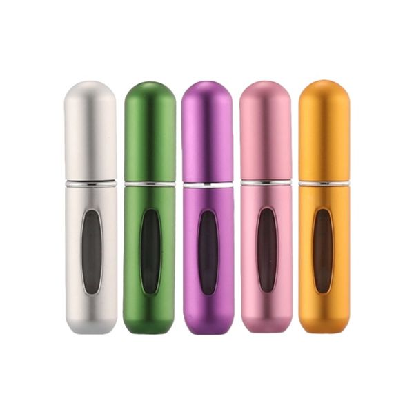 5ml Mini Perfume Spray Bottle With Bottom Filling Self-Pump - 5 Pack