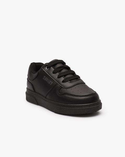 Soviet Youth Society Black Mono Lace Up Sneaker