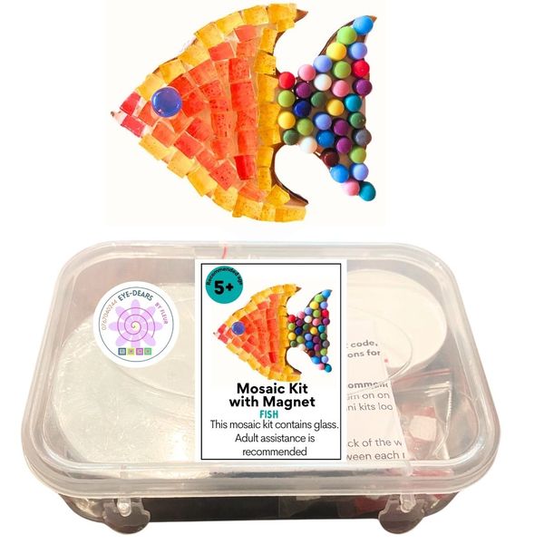 Mosaic Craft Kit with Magnet - Fish (Small)