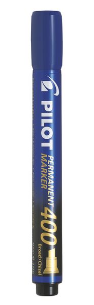 Pilot SCA-400 Chisel Permanent Marker - Box of 12 - Blue