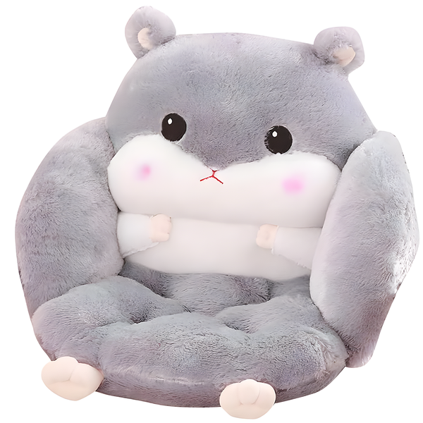 Back Cushion Plush Lumbar Relief Seat Pad Butt Chair Support Mat Sofa