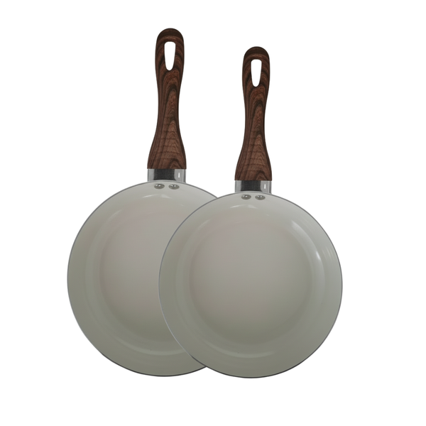 Milex Pressed Aluminium Non-Stick Frying Pan Set - 2 Piece Set