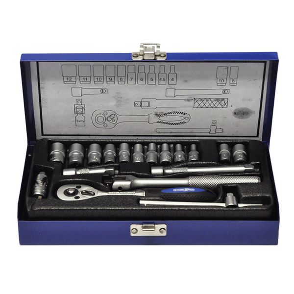 Worksman Socket Set 19 Piece 1/4 Metric