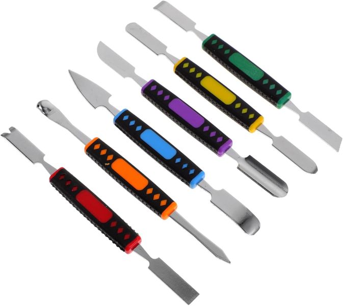 6 Pieces Stainless Steel Phone Tablet Laptop Repair Opening Pry Tools