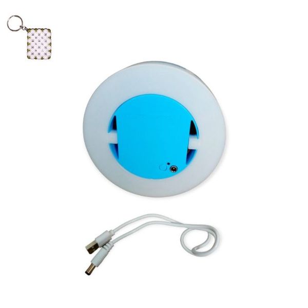 FA-150A-100W White &amp; Blue LED Emergency Disc Light And A Keyholder
