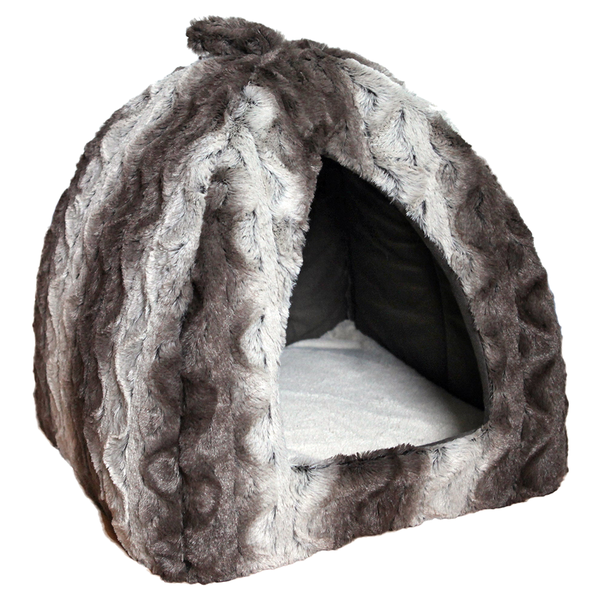 Rosewood Grey Cream Snuggle Plush Pyramid Small