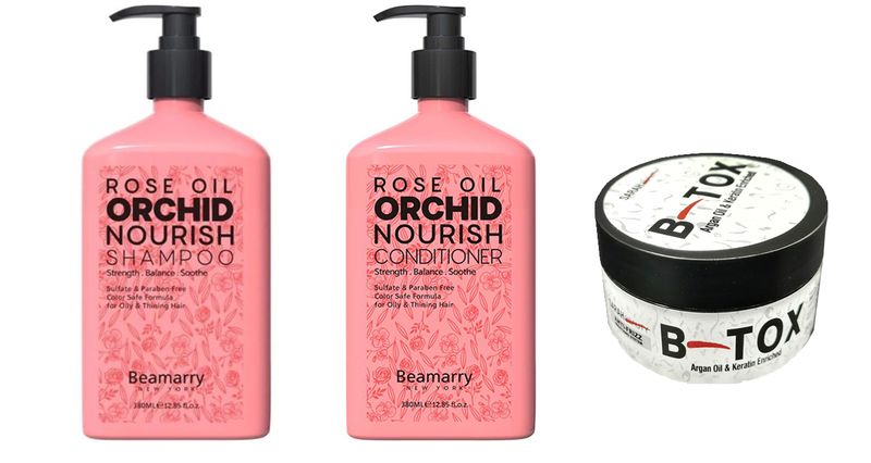 Beamarry Rose Oil Orchid Nourish Set + Sarah Beauty B-Tox 150g