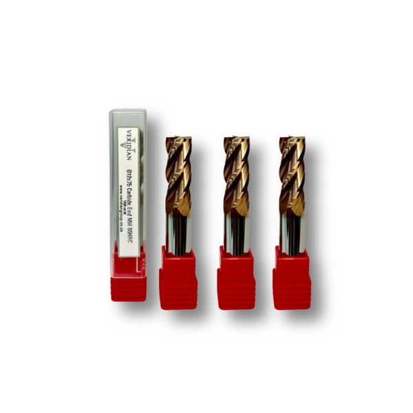 12MM Carbide End Mill 3 Pack