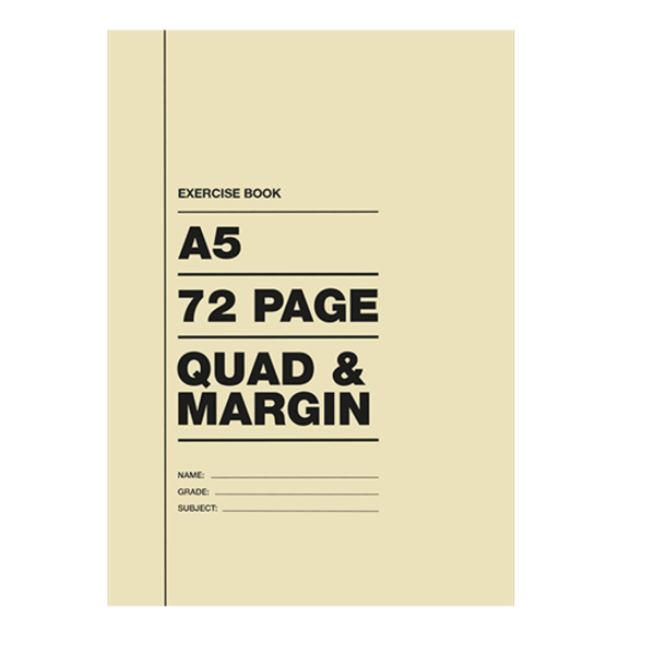 72 pages A5 Exercise Books Q/M ( Pack of 20)