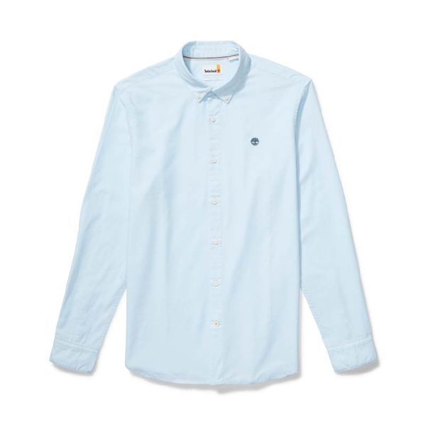 River Elevated Oxford Long Sleeve Shirt Regular Fit Blue