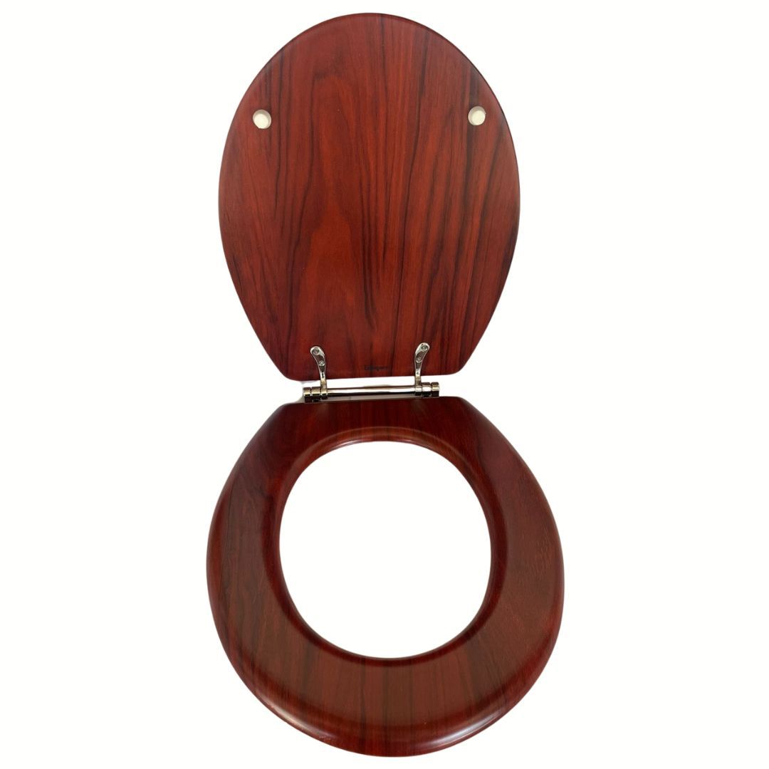 Lifespace Leading Design Premium Wood Toilet Seat - Mahogany
