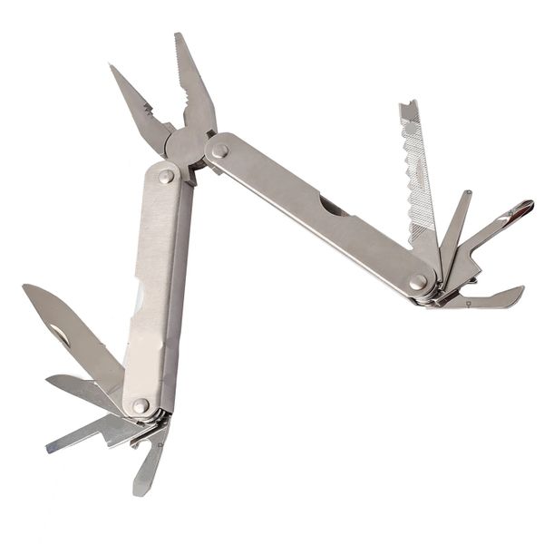 Stainless Steel 9-in-1 Folding Multi-Function Tool - 10cm Closed