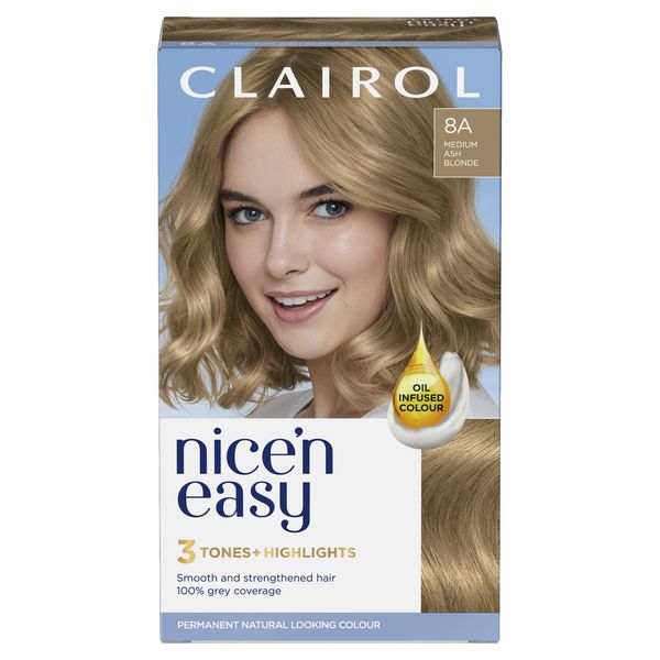 Nice 'n Easy Permanent Hair Colour Cr me - Medium Ash Blond 8A