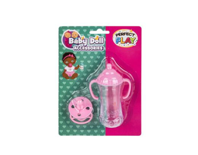 Pacifier &amp; Bottle Baby Doll Accessories x 3