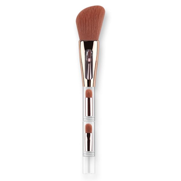 Makeup Brush 4 in 1 Face Blender Brush Angled Brow Brush