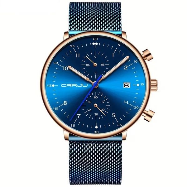 CRRJU Men's Classic Formal Quartz Watch