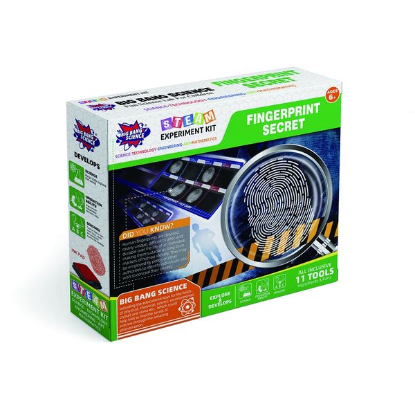 Big Bang Science Experiment Kit Fingerprint Secret- Childrens Birthday gift