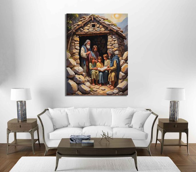 0328 Bible Times family 1 Canvas Wall Art