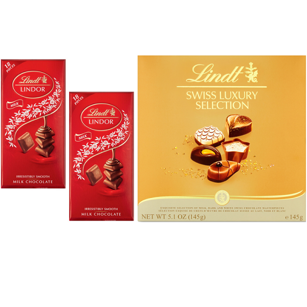 Lindt Swiss Luxury Chocolate Selection 145 g (Pack of 2)