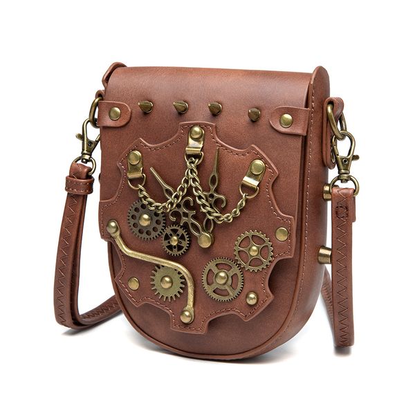 Steampunk Crossbody Waist Shell Bag