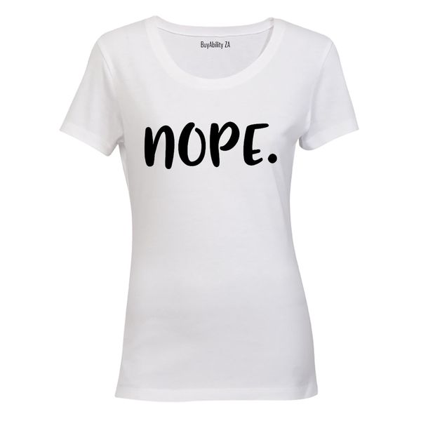 Nope. - White