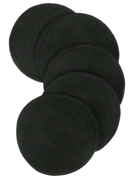 5 Piece - Re-Usable Makeup Pads - Black